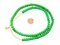 White Heart Beads - Full Strand of Glass African Trade Beads - The Bead Chest (6mm, Green)